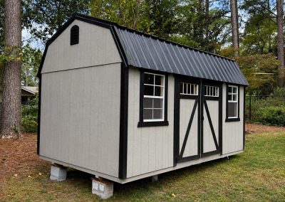 Lofted Barn with a metal roof and windows in Cary NC