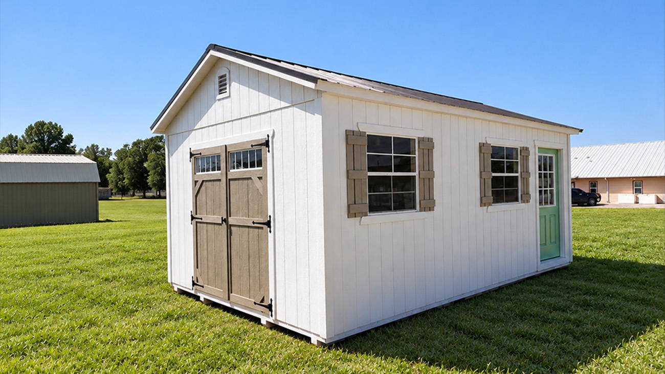 Portable utility sheds perfect for backyard storage