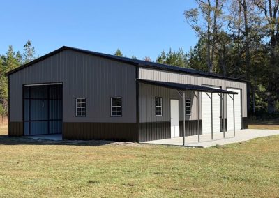 Steel equipment building for farm machinery in Goldsboro, NC